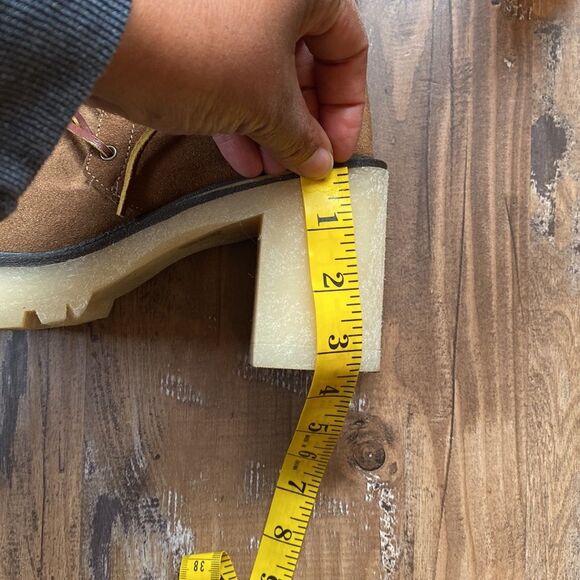 Free People Dylan Lace Up Suede Chunky Platform Boots - Picture 10 of 11